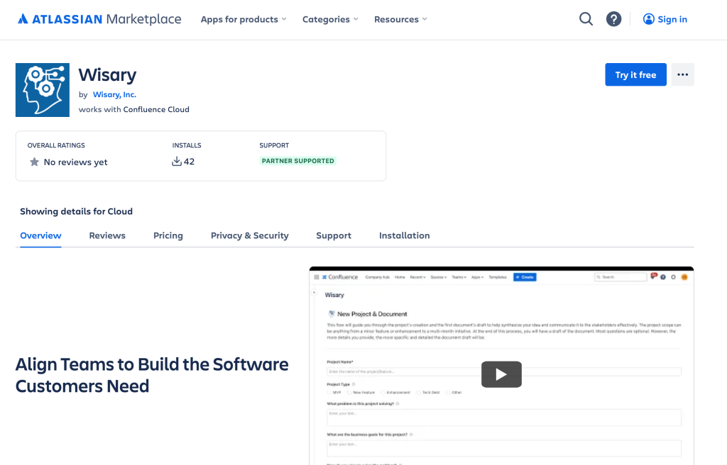 Install the App from the Atlassian Marketplace​