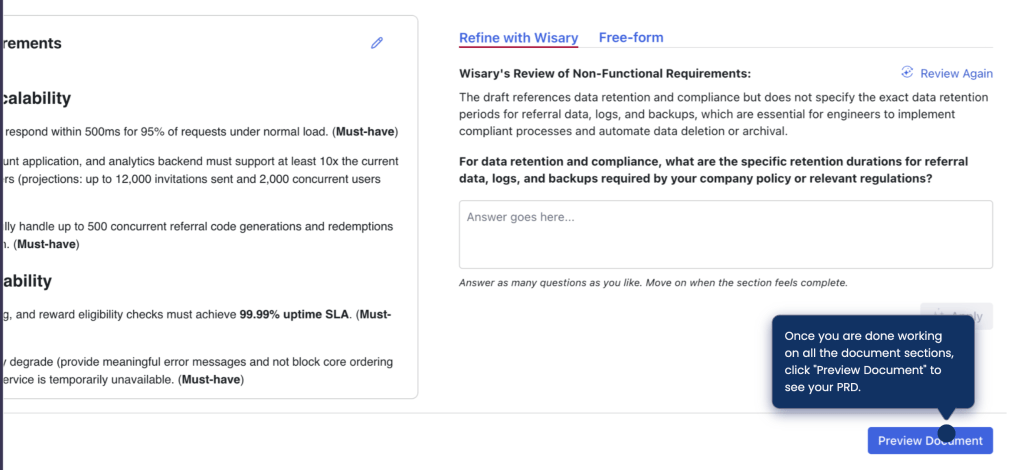 Repeat the Refinement With Every Document Section