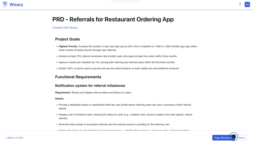 Export your PRD